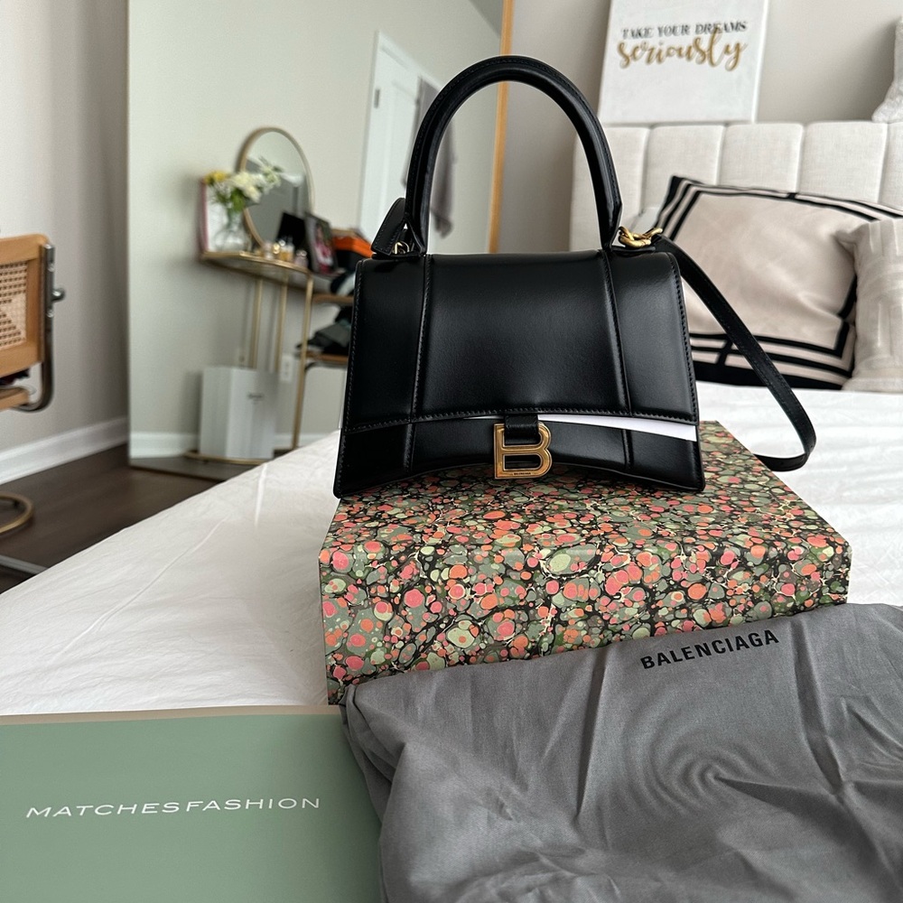 Balenciaga Small Hourglass Bag - black